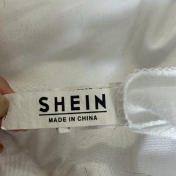 SHEIN Classic White Beach Patrs size small polyester, lightweight pool pants - Picture 5 of 6